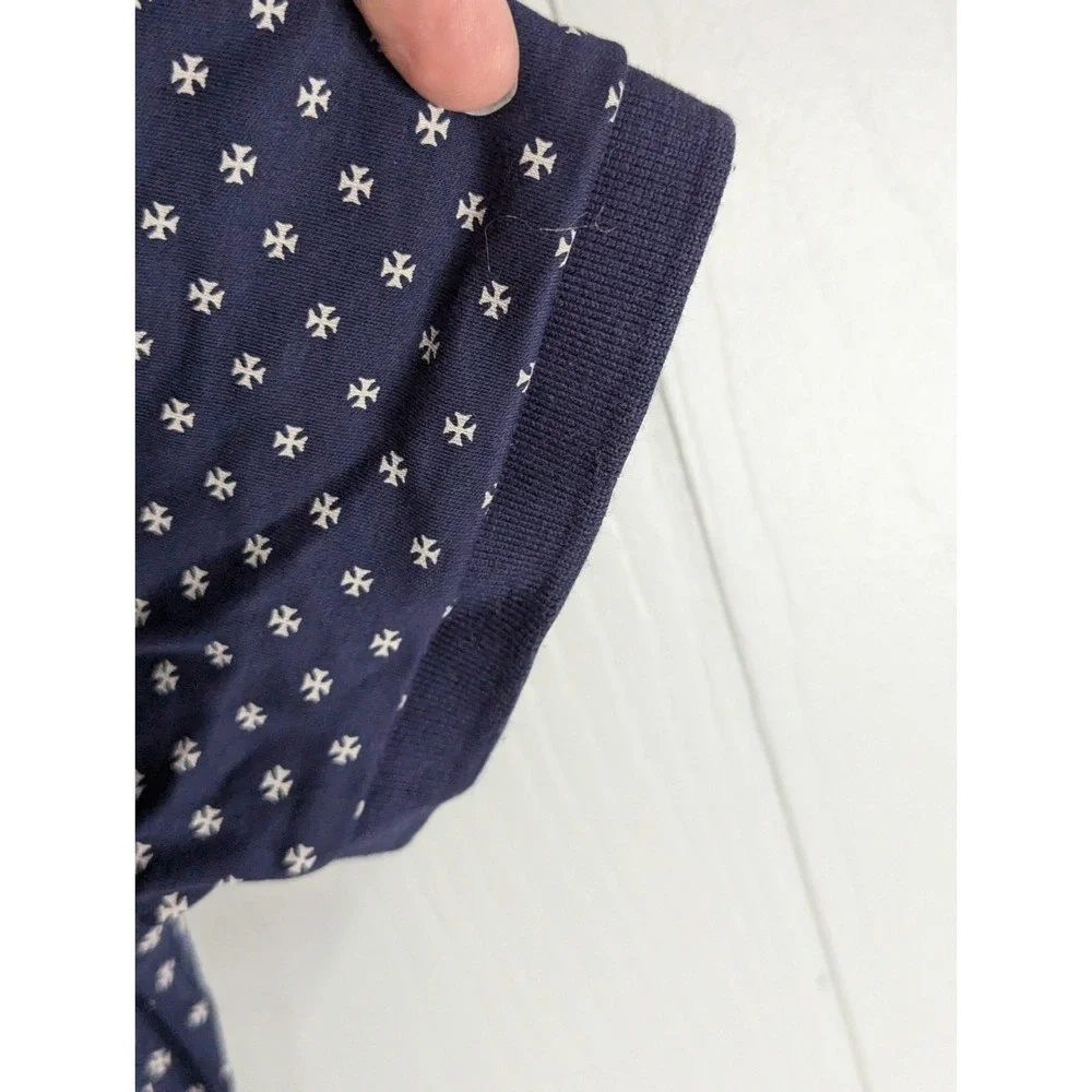POLO Ralph Lauren Custom‎ Slim fit blue white cross design  L